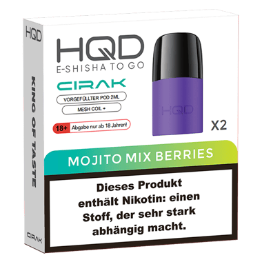 HQD Cirak Pod - Mojito Mix Berries - 2 x 2ml