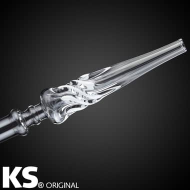 KS Glasmundstück Stardust White