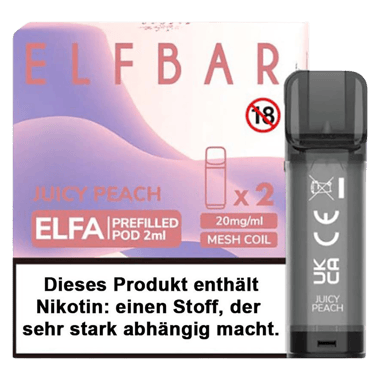 Elfbar ELFA Liquid Pod 2er Pack - Peach Ice