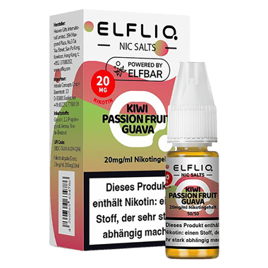 Elfliq - Nikotinsalz Liquid 20mg/ml - Kiwi Passion Fruit Guava