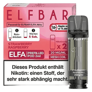 Elf Bar ELFA Liquid Pod 2er Pack - Strawberry Raspberry