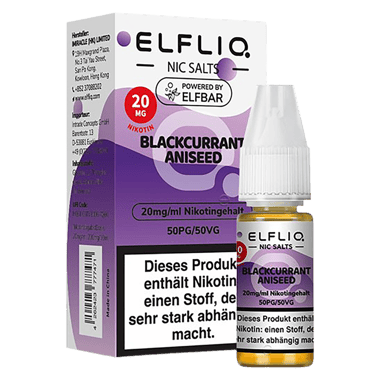 Elfliq - Nikotinsalz Liquid 20mg/ml - Blackcurrant Aniseed