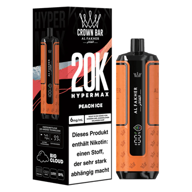 Al Fakher 20K Hypermax - Peach Ice 6mg/ml