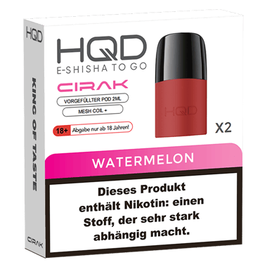 HQD Cirak Pod - Watermelon - 2 x 2ml