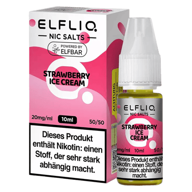 Elfliq - Nikotinsalz Liquid 20mg/ml - Strawberry Ice Cream