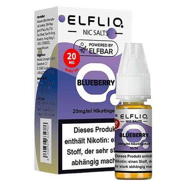 Elfliq - Nikotinsalz Liquid 20mg/ml - Blueberry Elfliq - Nikotinsalz Liquid 20mg/ml - Blueberry
