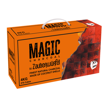 4KG 27mm Magic Charcoal Naturkohle by Zauberwürfel