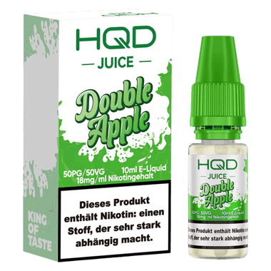 HQD Juice Liquid 18mg/ml - Double Apple
