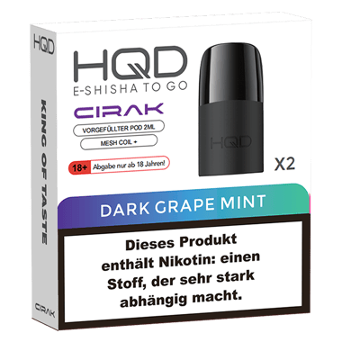 HQD Cirak Pod - Dark Grape Mint - 2 x 2ml