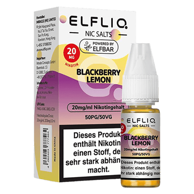 Elfliq - Nikotinsalz Liquid 20mg/ml - Blackberry Lemon