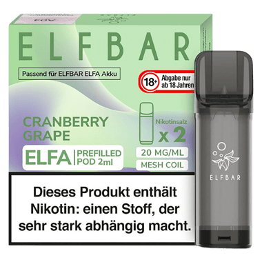 Elfbar ELFA Liquid Pod 2er Pack - Cranberry Grape