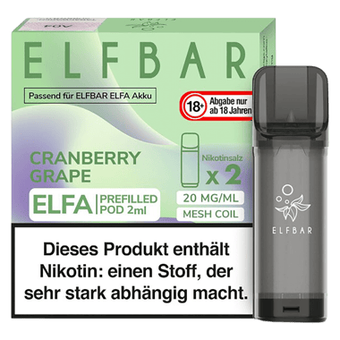 Elf Bar ELFA Liquid Pod 2er Pack - Cranberry Grape