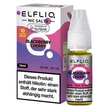 Elfliq - Nikotinsalz Liquid 10mg/ml - Blackberry Cherry