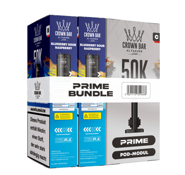 Al Fakher 50k Hypermax Prime Pod Set - Blueberry Sour Raspberry