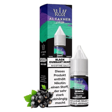 Al Fakher Liquid 10ml - Black Currant Mint 20mg Al Fakher Liquid 10ml - Black Currant Mint 20mg