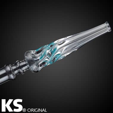 KS Glasmundstück Stardust Turquoise