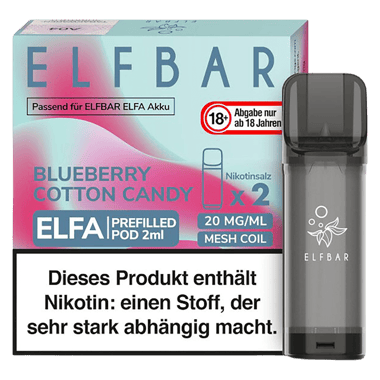 01_Elf-Bar-ELFA-Liquid-Pod-2er-Pack-Blueberry-Cotton-Candy Elfbar ELFA Liquid Pod 2er Pack - Blueberry Cotton Candy