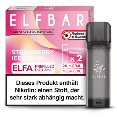 01_Elf-Bar-ELFA-Liquid-Pod-2er-Pack-Strawberry-Ice-Cream Elfbar ELFA Liquid Pod 2er Pack - Strawberry Ice Cream