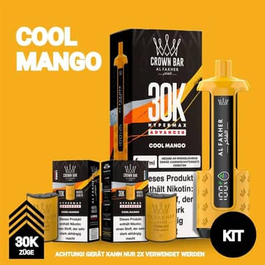 Al Fakher 30K Hypermax Akku + 2x Pod 6mg - Cool Mango