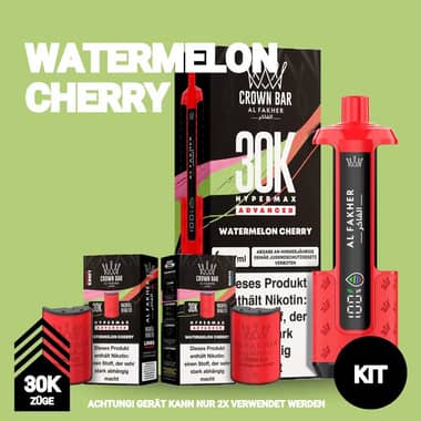 Al Fakher 30K Hypermax Akku + 2x Pod 6mg - Watermelon Cherry