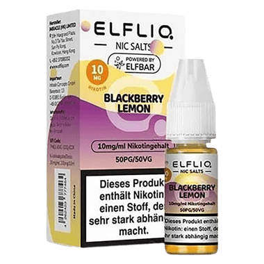 Elfliq - Nikotinsalz Liquid 10mg/ml - Blackberry Lemon