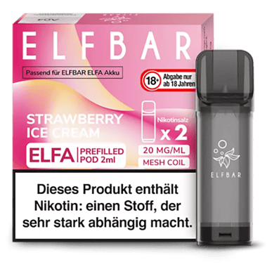 Elf Bar ELFA Liquid Pod 2er Pack - Strawberry Ice Cream