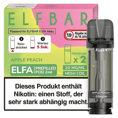 Elf Bar ELFA Liquid Pod 2er Pack - Apple Peach