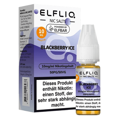 Elfliq - Nikotinsalz Liquid 10mg/ml - Blackberry Ice