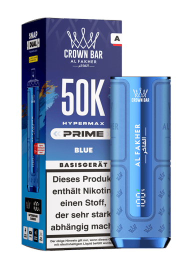 Al Fakher Hypermax Prime 50k Akkuträger - Blue