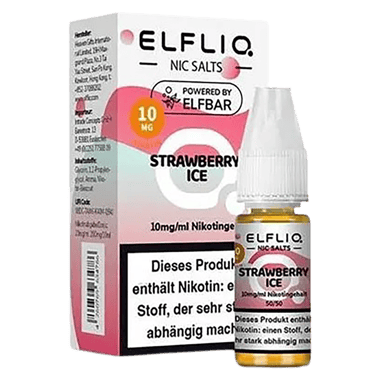 Elfliq - Nikotinsalz Liquid 10mg/ml - Strawberry Ice
