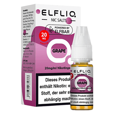 Elfliq - Nikotinsalz Liquid 20mg/ml - Grape Elfliq - Nikotinsalz Liquid 20mg/ml - Grape