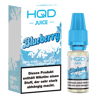 HQD Juice Liquid 18mg/ml - Blueberry