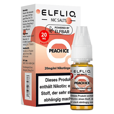 Elfliq - Nikotinsalz Liquid 20mg/ml - Peach Ice Elfliq - Nikotinsalz Liquid 20mg/ml - Peach Ice