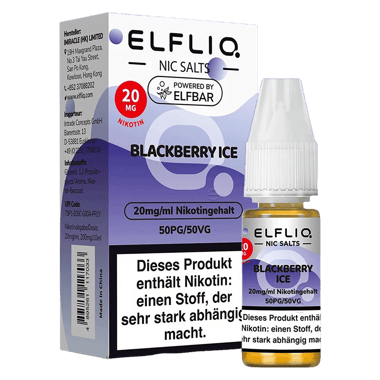 Elfliq - Nikotinsalz Liquid 20mg/ml - Blackberry Ice