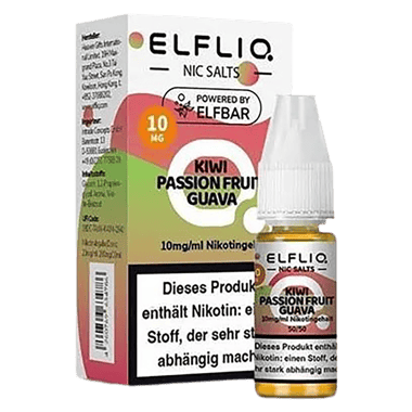 Elfliq - Nikotinsalz Liquid 10mg/ml - Kiwi Passion Fruit Guava