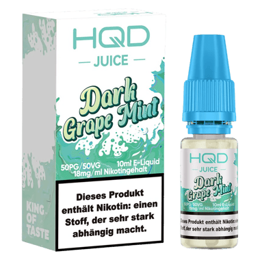 HQD Juice Liquid 18mg/ml - Dark Grape Mint
