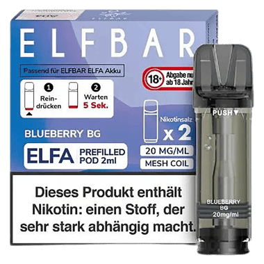 Elf Bar ELFA Liquid Pod 2er Pack - Blueberry Bubblegum