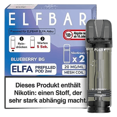Elfbar ELFA Liquid Pod 2er Pack - Blueberry Bubblegum