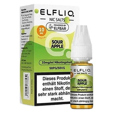 Elfliq - Nikotinsalz Liquid 10mg/ml - Sour Apple