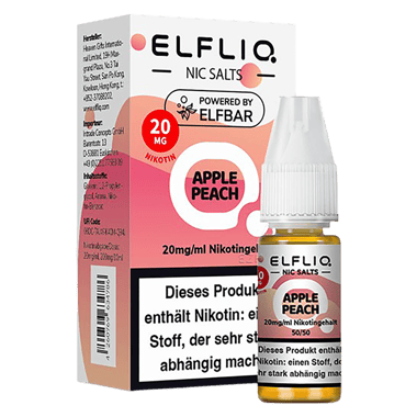 Elfliq - Nikotinsalz Liquid 20mg/ml - Apple Peach Elfliq - Nikotinsalz Liquid 20mg/ml - Apple Peach