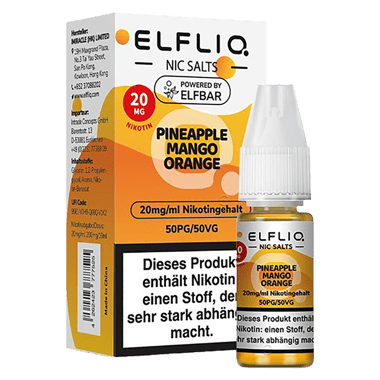 Elfliq - Nikotinsalz Liquid 20mg/ml - Pineapple Mango Orange