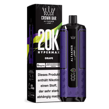 Al Fakher 20K Hypermax - Grape 6mg/ml Al Fakher 20K Hypermax - Grape 6mg/ml