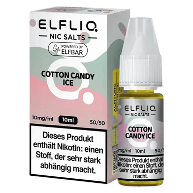 Elfliq - Nikotinsalz Liquid 10mg/ml - Cotton Candy Ice