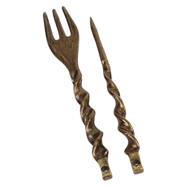 KS Tabakgabel + Folienstecher Curl