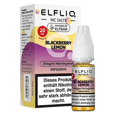 Elfliq - Nikotinsalz Liquid 20mg/ml - Blackberry Lemon Elfliq - Nikotinsalz Liquid 20mg/ml - Blackberry Lemon