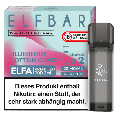 Elf Bar ELFA Liquid Pod 2er Pack - Blueberry Cotton Candy