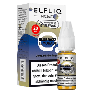 Elfliq - Nikotinsalz Liquid 20mg/ml - Blue Razz Lemonade Elfliq - Nikotinsalz Liquid 20mg/ml - Blue Razz Lemonade