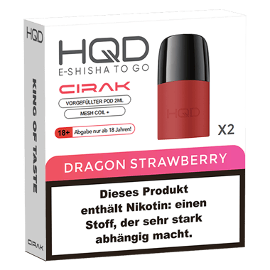 HQD Cirak Pod - Dragon Strawberry - 2 x 2ml