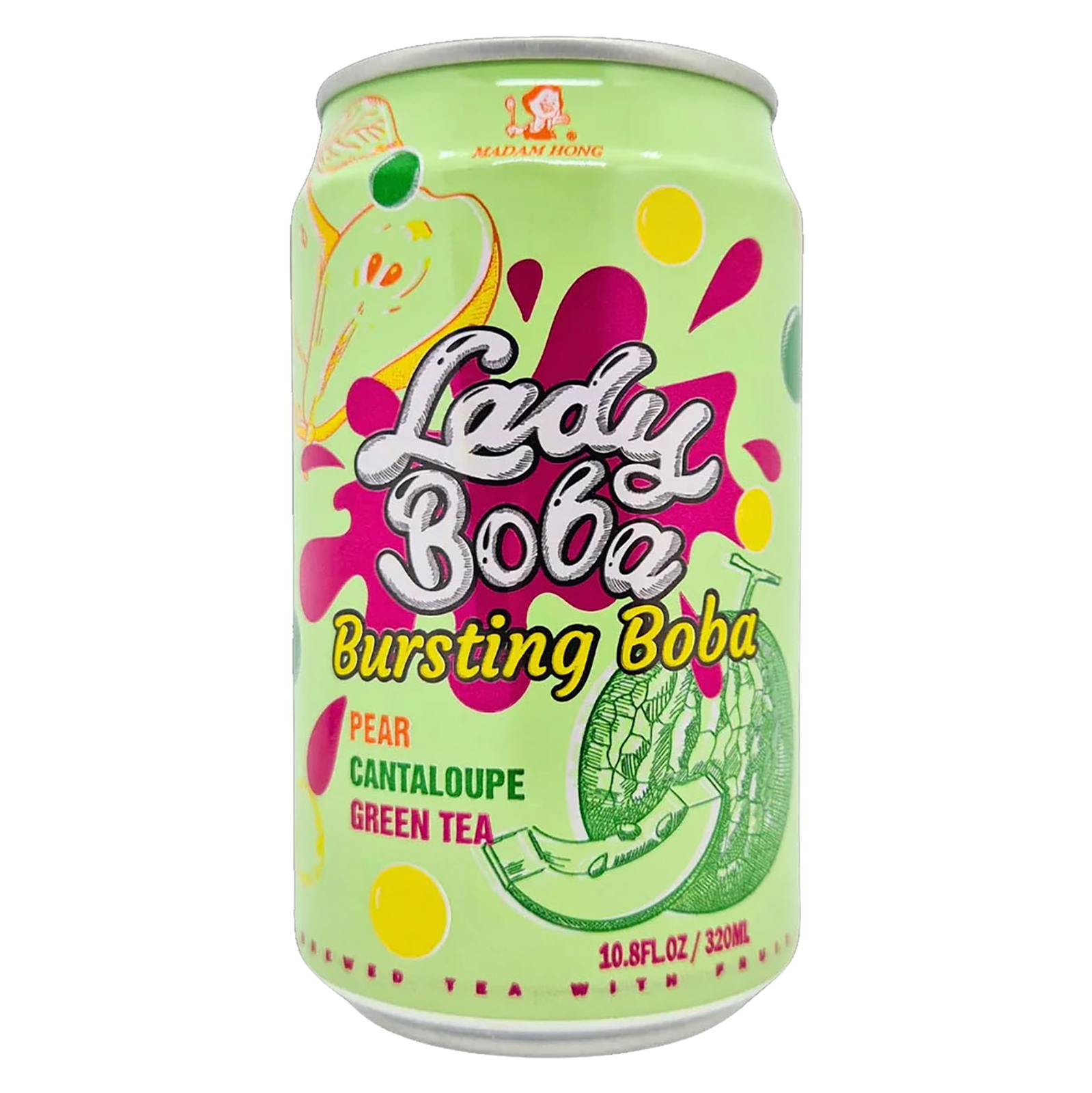 Madam Hong - Bubble Tea Pear Melon Green Tea 320ml