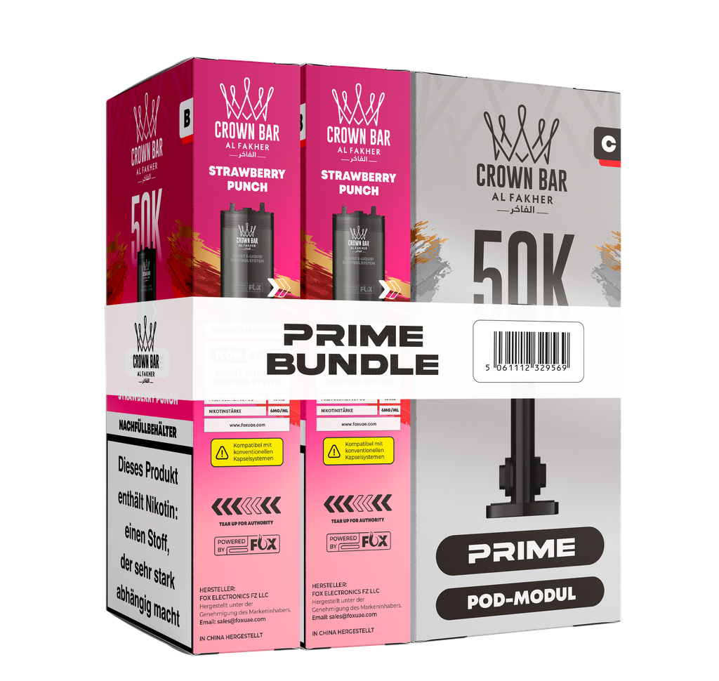 Al Fakher 50k Hypermax Prime Pod Set - Strawberry Punch